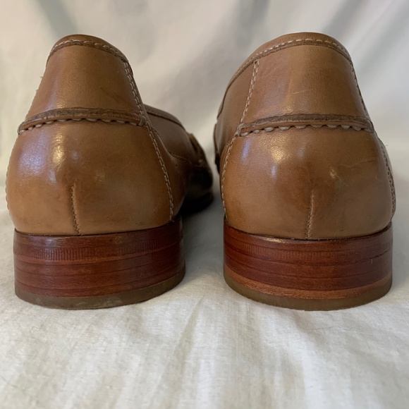 Johnston & Murphy light tan leather penny loafers - Picture 5 of 7